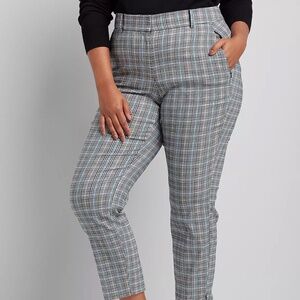 Lane Bryant Signature Fit Ankle Plaid Pant Size 22